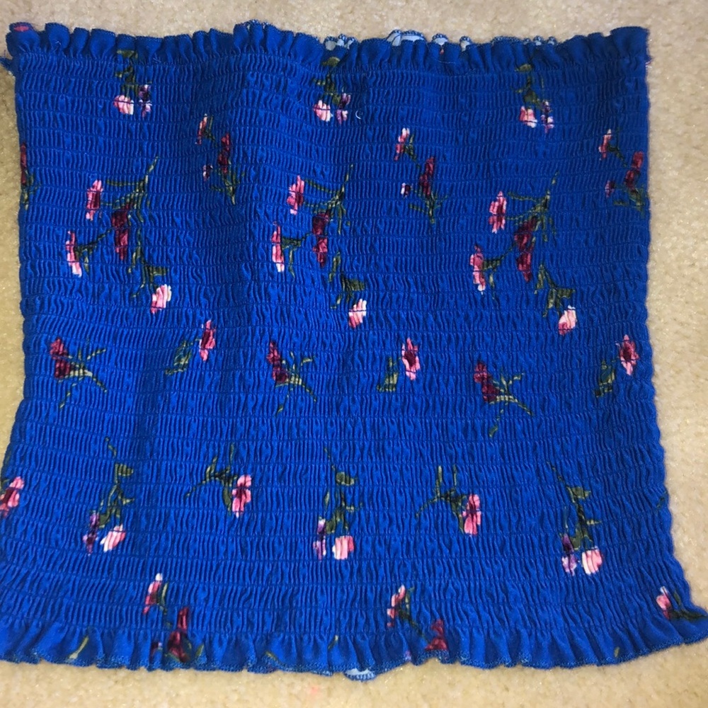 blue tube top